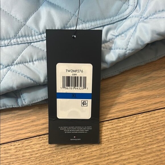 Blue Quilted Puffer Jacket with Hood Tommy Hilfiger - Picture 3 of 11